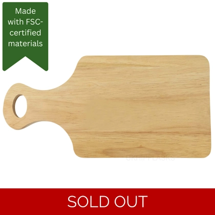 Hevea Chopping Board - Paddle